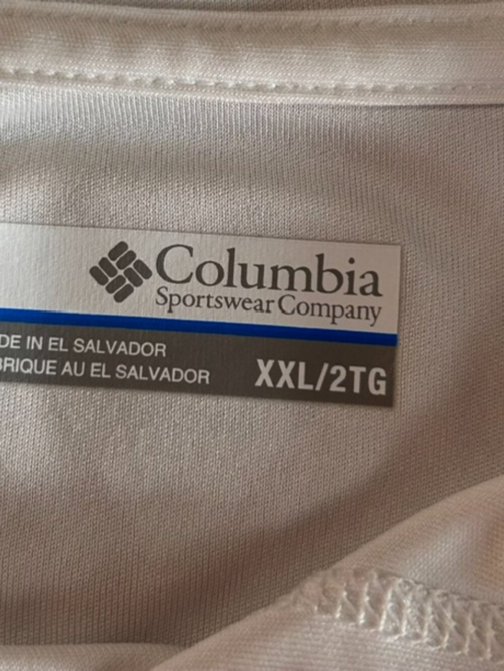 Columbia PFG Sunshirt Mens Sz XXL White Hooded Omni Shade Fishing Outdoors - Picture 3 of 10